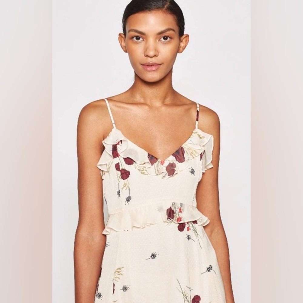 JOIE NWT Joie Cassiel Floral Ruffle Maxi Dress 6 - Picture 4 of 16